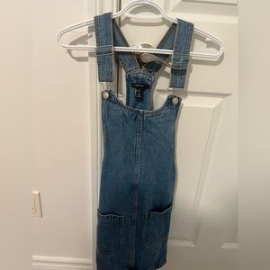 Jean Overall Mini Dress